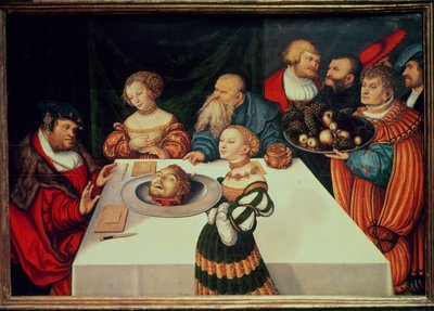 A festa de Herodes de Lucas Cranach the Elder