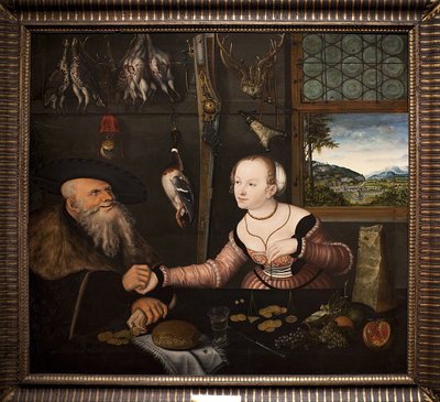 O casal parecido de Lucas Cranach the Elder
