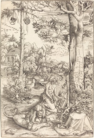 A penitência de São Jerônimo de Lucas Cranach the Elder