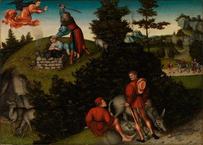 O Sacrifício de Abraão de Lucas Cranach the Elder