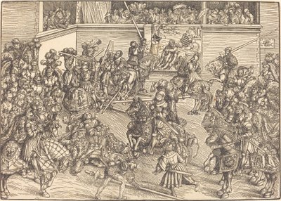 O Segundo Torneio com a Tapeçaria de Sansão e o Leão de Lucas Cranach the Elder