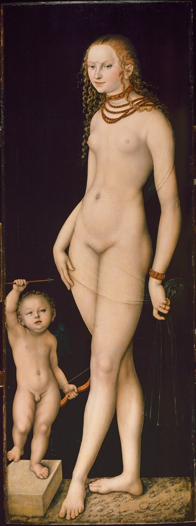 Vênus e Cupido, ca 1530. de Lucas Cranach the Elder