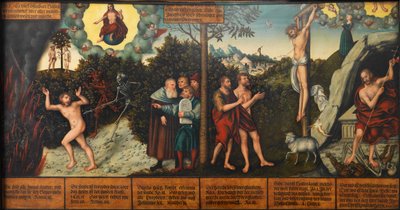 Alemão: Alegoria da Lei e da Graça Lei e Graça de Lucas Cranach the Elder and workshop