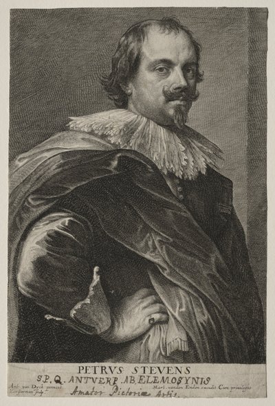 Retrato de Peter Stevens. de Lucas Emil Vorsterman