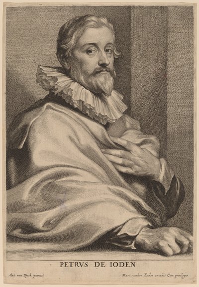 Pieter de Jode, o Velho de Lucas Emil Vorsterman after Sir Anthony van Dyck