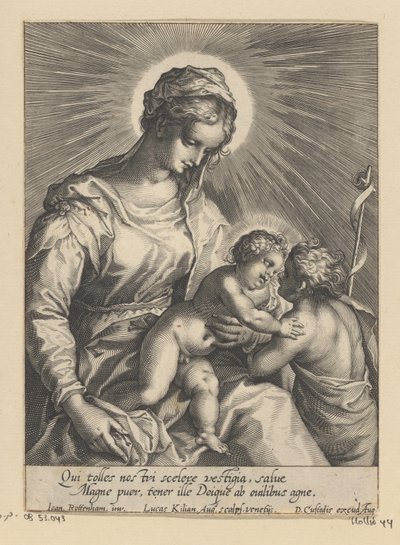 Maria com o Menino e João Batista de Lucas Kilian