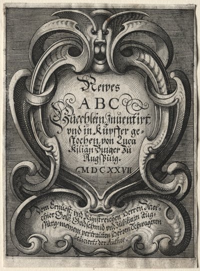 Novo livreto ABC, 1627. de Lucas Kilian