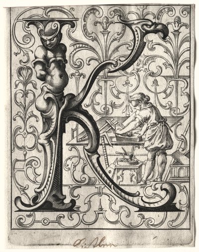 Novo livreto ABC: K, 1627. de Lucas Kilian