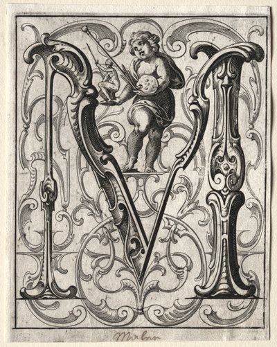 Novo livreto ABC: M, 1627. de Lucas Kilian