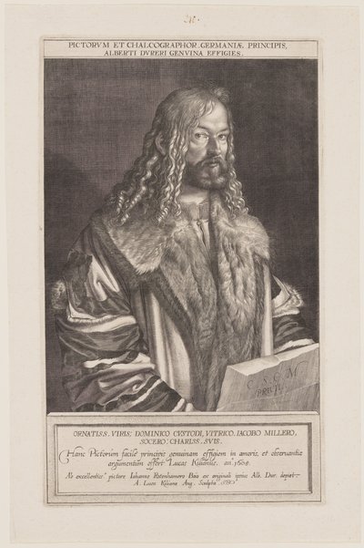 Retrato de Albrecht Dürer de Lucas Kilian