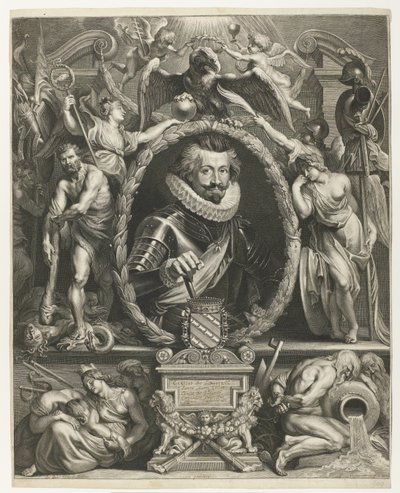 Retrato de Carlos Boaventura de Longueval, Conde de Bucquoy Retrato de Charles-Bonaventure de Longueval, Graaf van Bucquoy de Lucas Vorsterman (I)