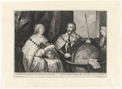 Thomas Howard, 2º Conde de Arundel e sua esposa Alatheia Talbot de Lucas Vorsterman (I)