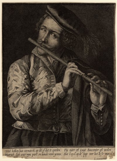 O tocador de flauta de Lucas Vorsterman the Elder