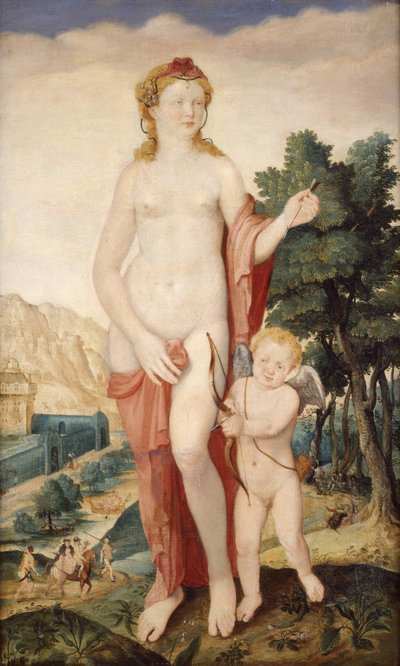Vênus e Amor, segunda metade do século XVI. de Lucas de Heere