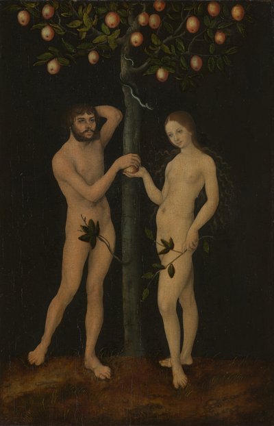 Adão e Eva de Lucas the Elder Cranach