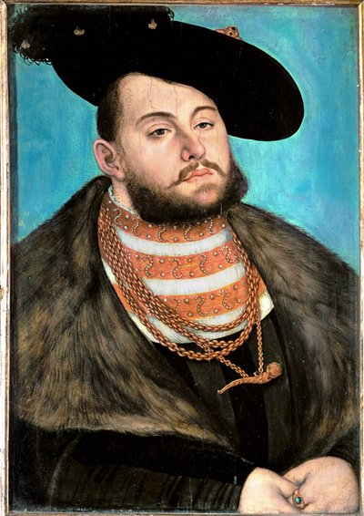 Johann Friedrich, o Magnífico Eleitor da Saxónia ... de Lucas the Elder Cranach