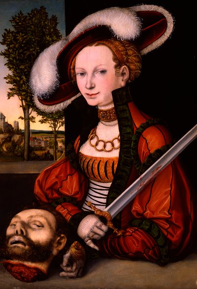 Judith com o chefe de Holofernes de Lucas the Elder Cranach