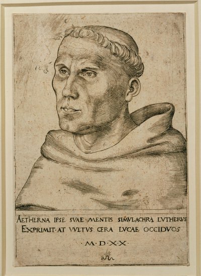 Martinho Lutero ... (gravura) de Lucas the Elder Cranach