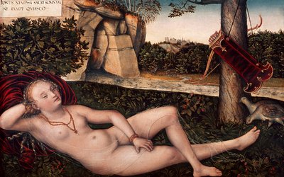 Diana Reclining, de Lucas Cranach Elder (1472-1553) de Lucas the Elder Cranach