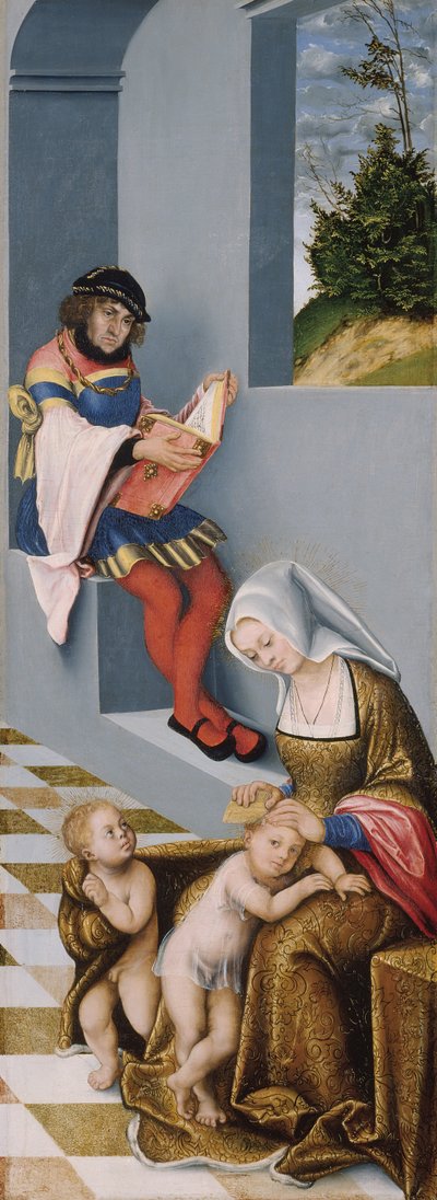 O Santo Parentesco (o chamado Retábulo de Torgau) painel direito de Lucas the Elder Cranach