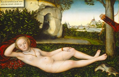 A Ninfa da Primavera, após 1537 (óleo no painel) de Lucas the Elder Cranach