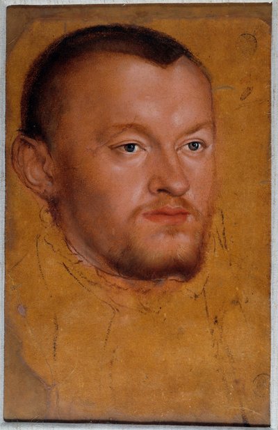 Retrato do Duque Augusto da Saxônia. Augusto I da Saxônia, conhecido como o Piedoso de Lucas the Younger Cranach