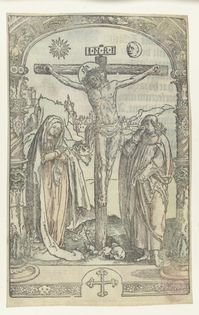 Cristo na cruz de Lucas van Leyden (attributed to)