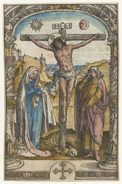 Cristo na cruz de Lucas van Leyden (attributed to)