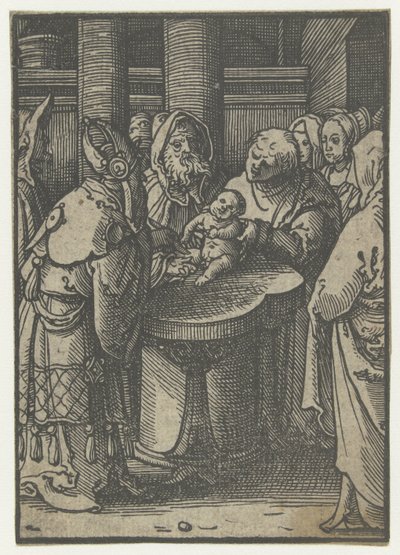 A circuncisão de Cristo
Paixão Estúpida (título da série) de Lucas van Leyden (attributed to)