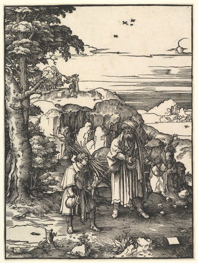Abraham Going to Sacrifice Isaac, 1517-19. de Lucas van Leyden