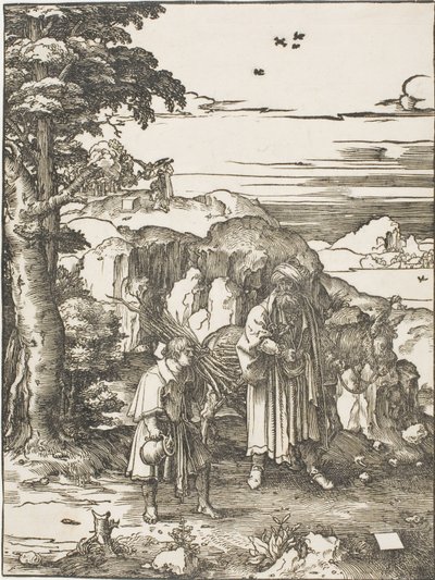 Abraão e Isaque de Lucas van Leyden