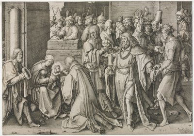 Adoração dos Magos de Lucas van Leyden