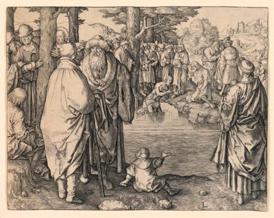 Batismo de Cristo de Lucas van Leyden
