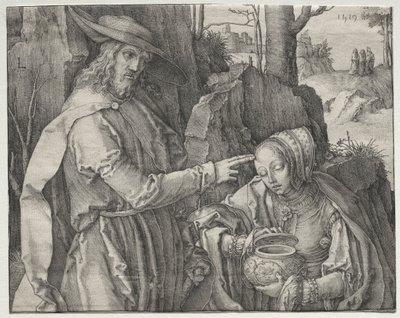 Cristo como um jardineiro aparecendo a Santa Maria Madalena de Lucas van Leyden