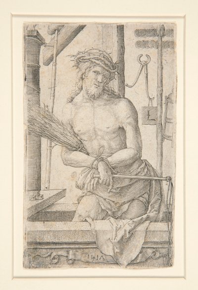Cristo como o Homem de Dores com os Instrumentos da Paixão de Lucas van Leyden