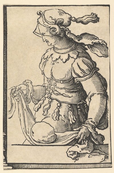 Sibila Cumeana, da série de Sibilas, ca. 1530 de Lucas van Leyden