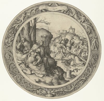 O suporte da cruz
A Paixão Redonda (título da série) de Lucas van Leyden