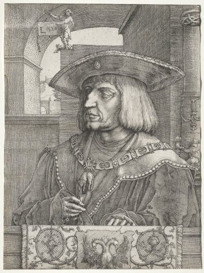 Imperador Maximiliano I de Lucas van Leyden