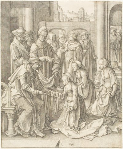 Ester antes de Assuero de Lucas van Leyden
