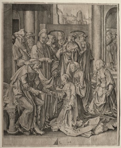 Ester antes de Assuero, 1518. de Lucas van Leyden