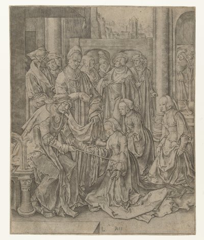 Ester se ajoelha diante de Assuero de Lucas van Leyden