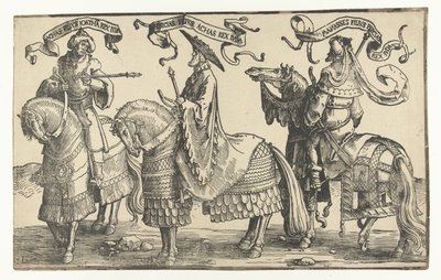 Reis Acaz, Ezequias e Manassés Os Doze Reis de Israel (título da série) de Lucas van Leyden