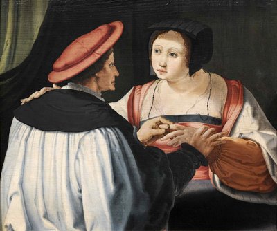 Les Fiancés Os Noivos, c. 1525. de Lucas van Leyden