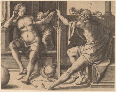Marte, Vênus e Cupido de Lucas van Leyden