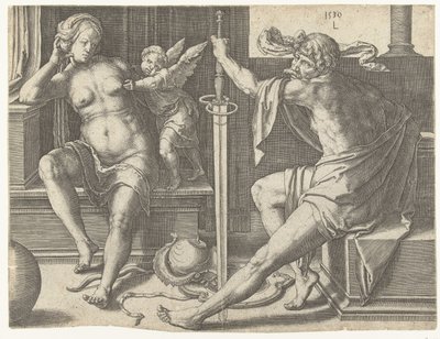 Marte, Vénus e Cupido de Lucas van Leyden