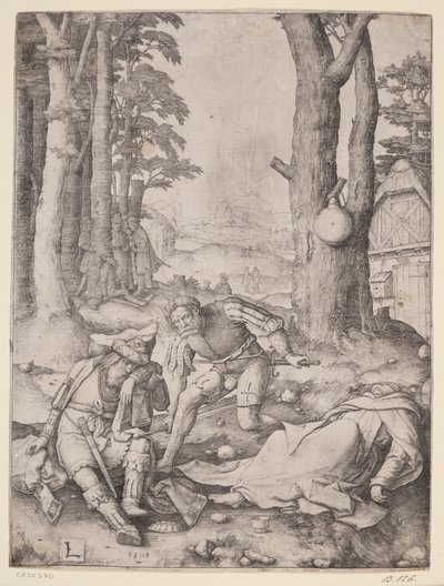 Muhammad e o monge Sérgio de Lucas van Leyden