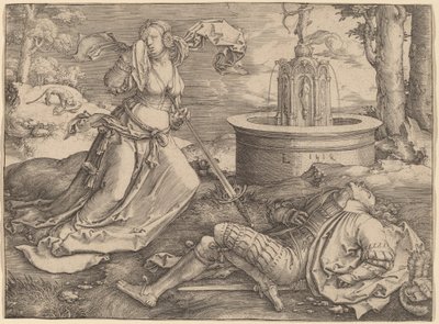 Píramo e Tisbe de Lucas van Leyden