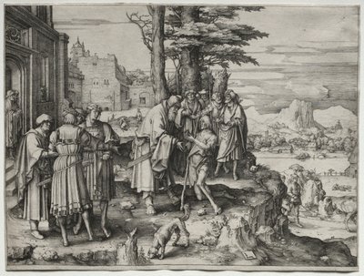 Retorno do Filho Pródigo, c. 1510 de Lucas van Leyden