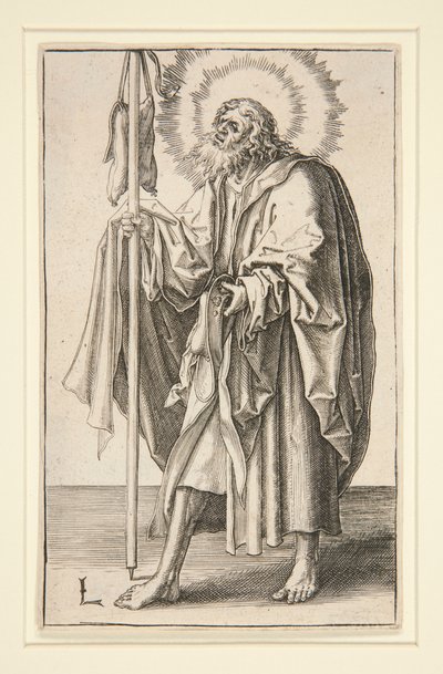 São Tiago o Maior (ou o Ancião) das séries: Cristo e os Apóstolos de Lucas van Leyden