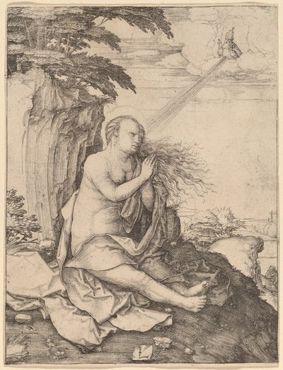Santa Maria Madalena no deserto de Lucas van Leyden